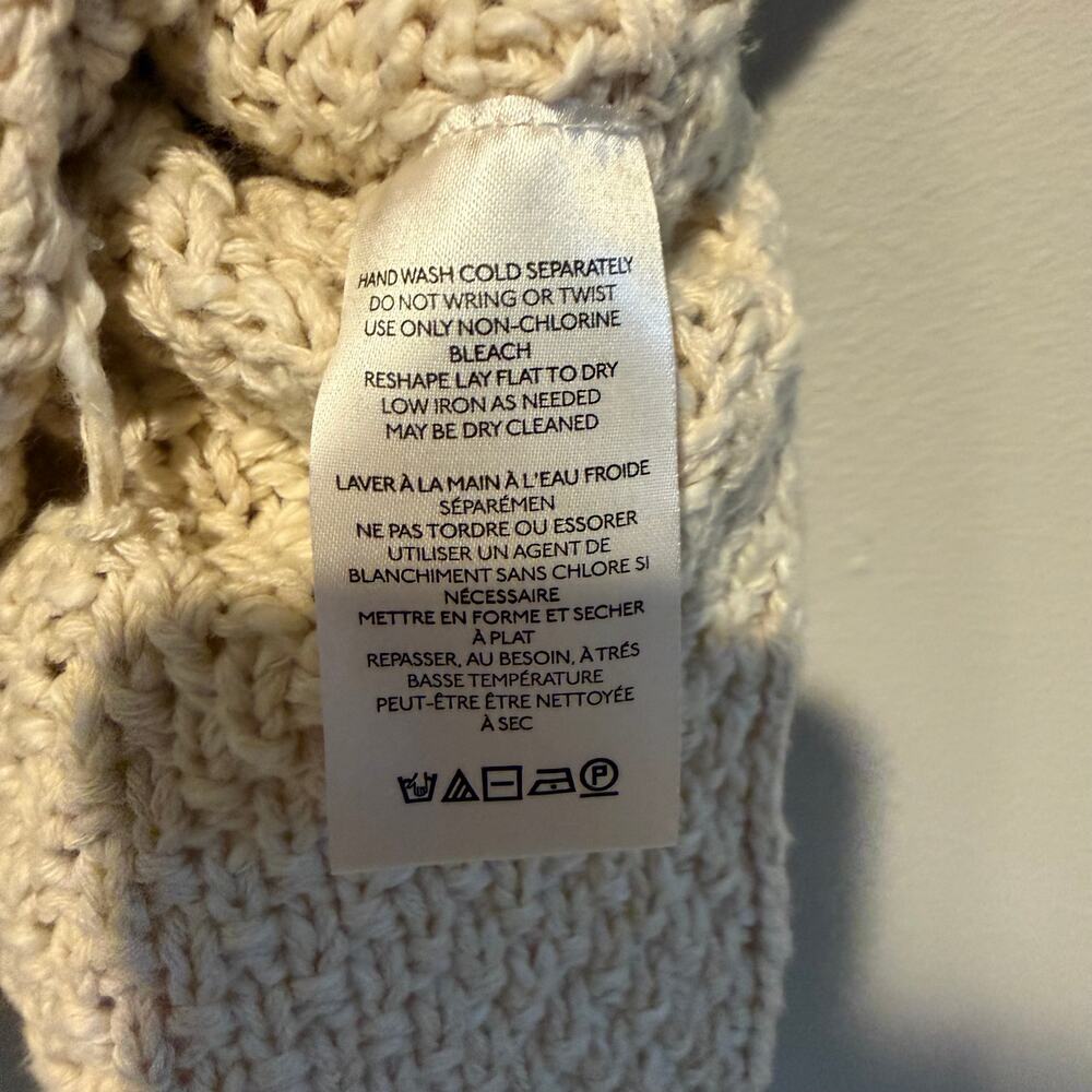 Free People XL Cable Knit Crew Sweater - Picture 4 of 6